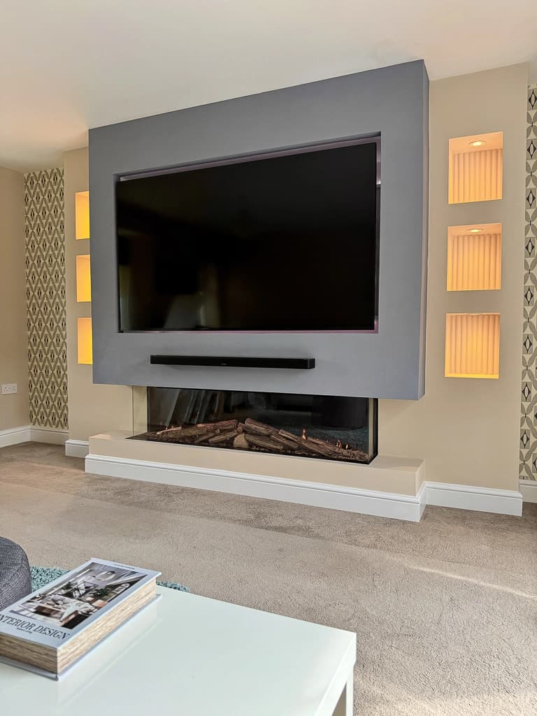 Media Wall Installation, Saxon Heights, Andover